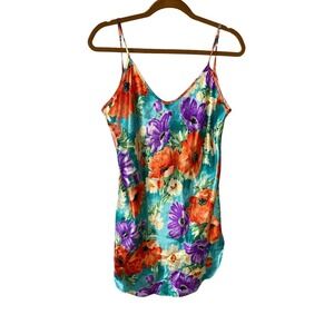 VINTAGE Sexy 80s Bright Floral Lingerie Medium
